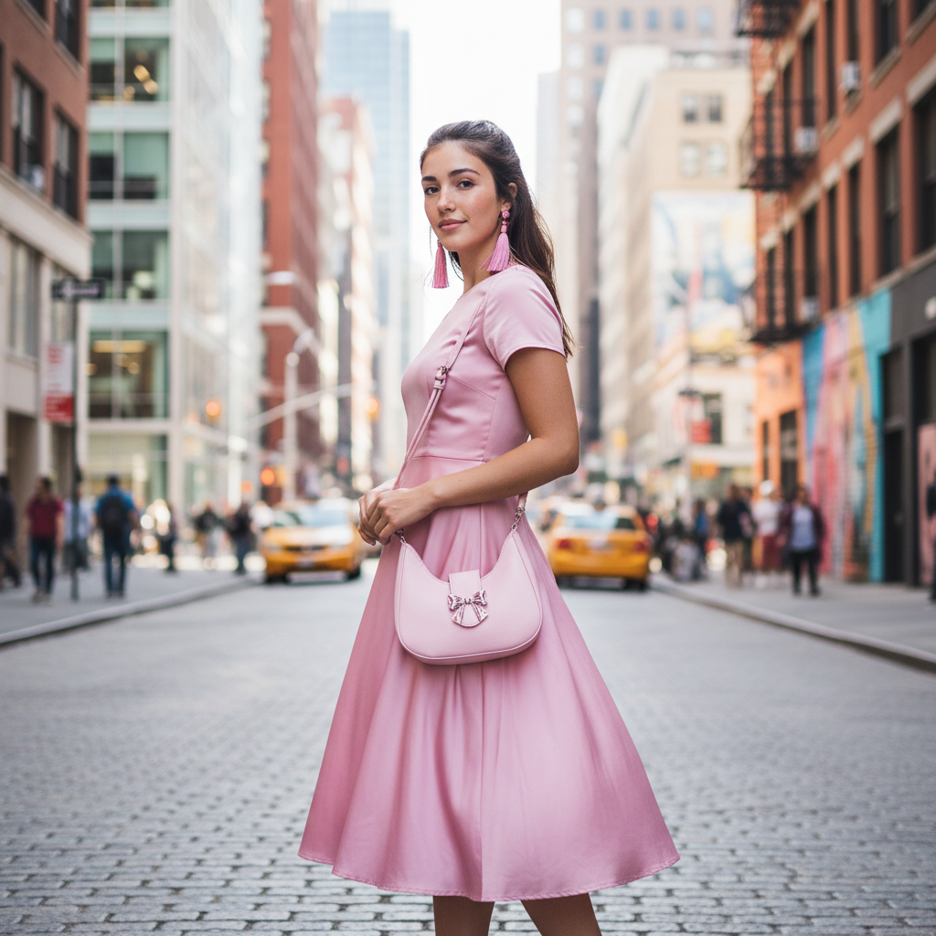 Bow Clasp Shoulder Bag | Women’s Elegant Crossbody Purse | Versatile Handbag