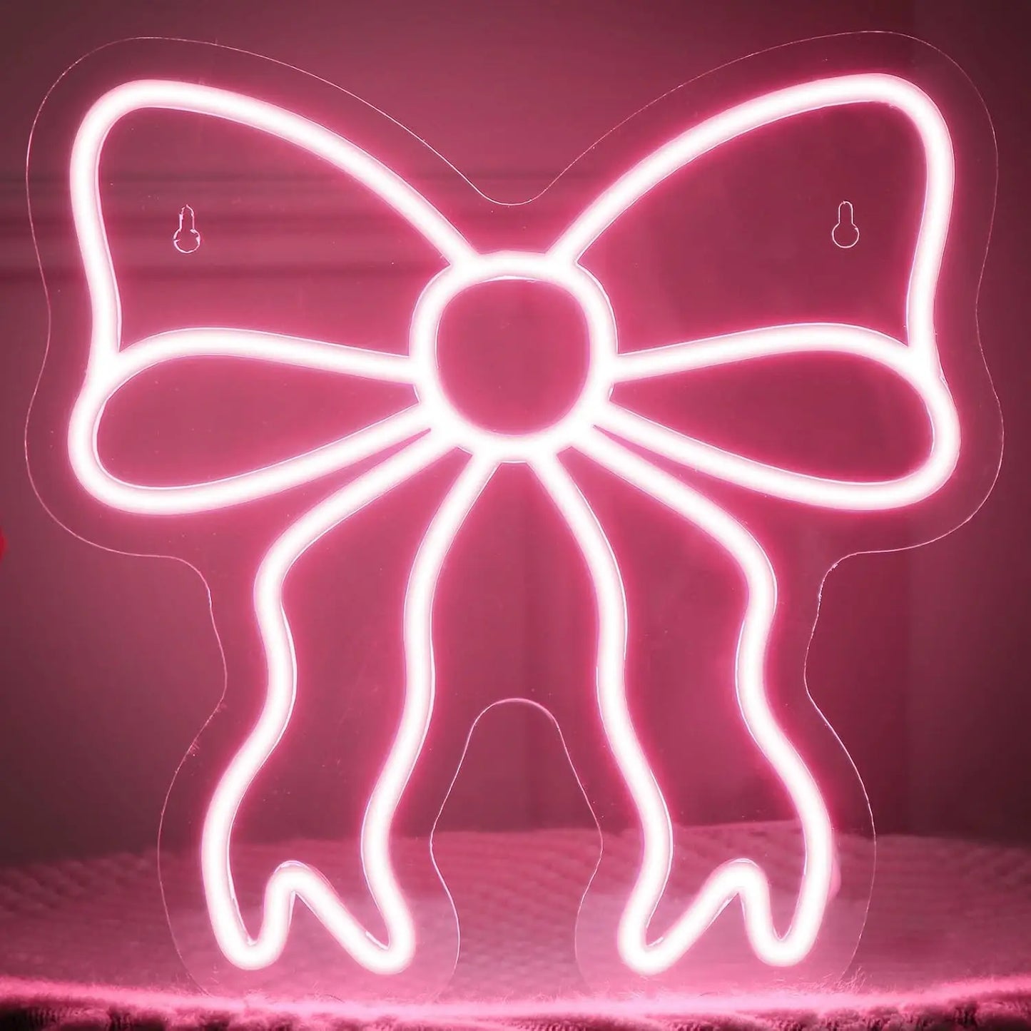 Aesthetic Neon Bow Light Decor